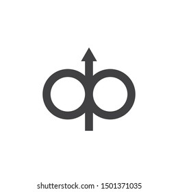 Way vector icon illustration design template