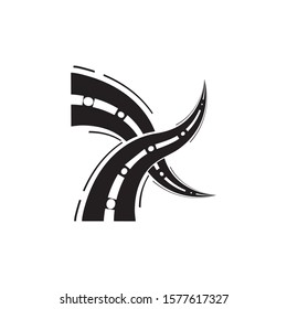 Way vector icon illustration design template