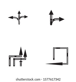 Way vector icon illustration design template