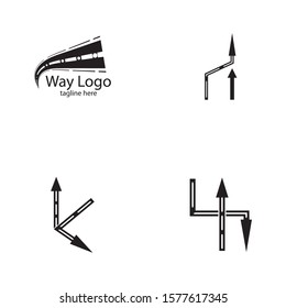 Way vector icon illustration design template