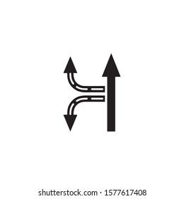 Way vector icon illustration design template