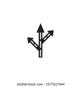 Way vector icon illustration design template