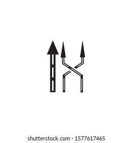 Way vector icon illustration design template