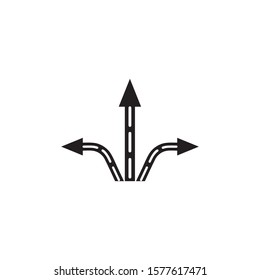 Way vector icon illustration design template