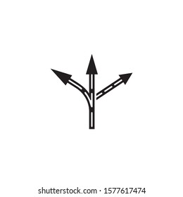 Way vector icon illustration design template