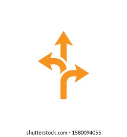 Way vector icon illustration design template