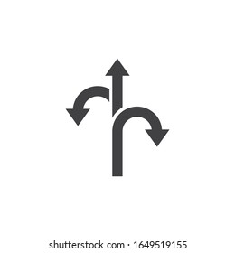 Way vector icon illustration design template 
