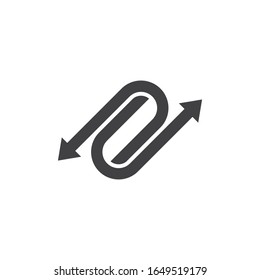 Way vector icon illustration design template 