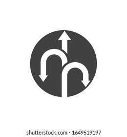Plantilla de diseño de ilustración de icono de vector de la forma 