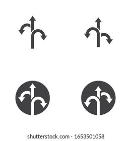 Plantilla de diseño de ilustración de icono de vector de la forma 