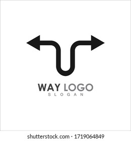 Way vector icon illustration design template