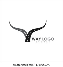 Way vector icon illustration design template