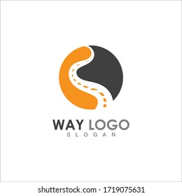 Way vector icon illustration design template