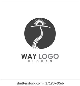 Way vector icon illustration design template