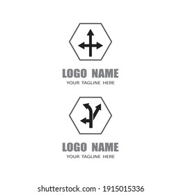 Way vector icon illustration design template