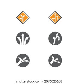 Way vector icon illustration design template