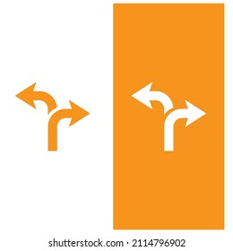 Plantilla de diseño de ilustración de icono de vector de ruta