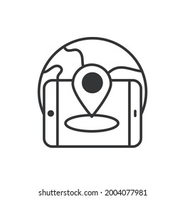 Ilustración de estilo de icono de esquema de método de paso a vector. archivo EPS 10 