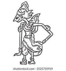 Wayang Ilustração Incolor - Rama