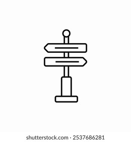 vetor de sinal de ícone de direção do wayfinder