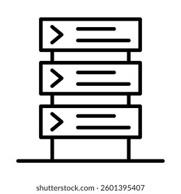 Wayfinder Vector Line Icon Design
