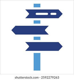 Wayfinding Sign Icon Element For Design