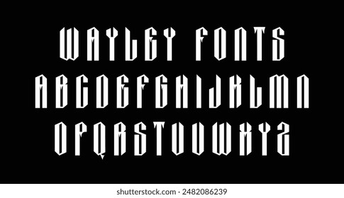 Wayley blackletter display font. Heavy stroke, vintage character with a awesome alternates. To give you an extra creative work.