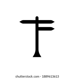 Waymark icon isolated on white background. Vector illustration