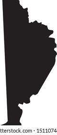 wayne  County map in Pennsylvania state
