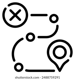 Waypoint icon for web, app, infographic, etc