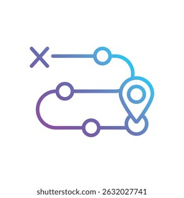 Waypoint Marker vector icon stock illustration