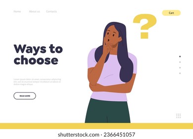 Ways to choose concept for landing page design template online guide, best manual to make choice