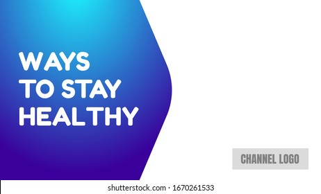 Ways To Stay Healthy Cover Template Vector