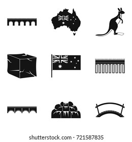 Wayside icons set. Simple set of 9 wayside vector icons for web isolated on white background