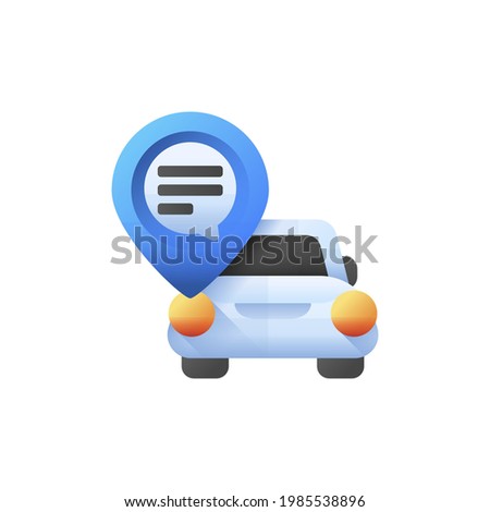 Waze  isolated on white background realistic vector illustration