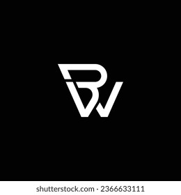 WB or BW abstract professional business awesome artistic branding company different colors illustration logo