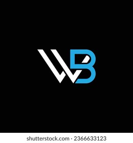 WB or BW abstract professional business awesome artistic branding company different colors illustration logo