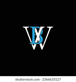 WB or BW abstract professional business awesome artistic branding company different colors illustration logo