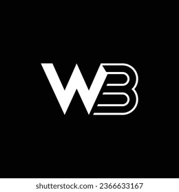 WB or BW abstract professional business awesome artistic branding company different colors illustration logo