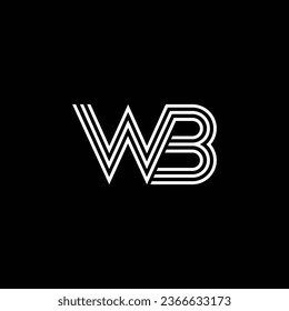 WB or BW abstract professional business awesome artistic branding company different colors illustration logo