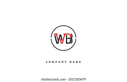 WB, BW Alphabets Letters Logo Monogram