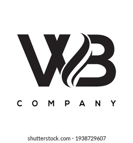 WB creative letter logo design