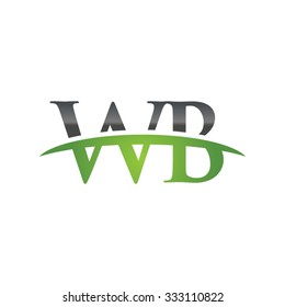 WB initial company green swoosh logo