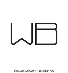 wb initial letter vector logo