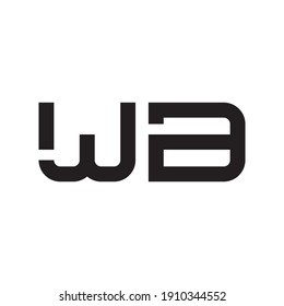 wb initial letter vector logo