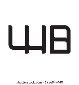 wb initial letter vector logo