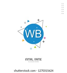 WB Initial logo template vector