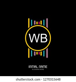 WB Initial logo template vector