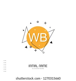 WB Initial logo template vector