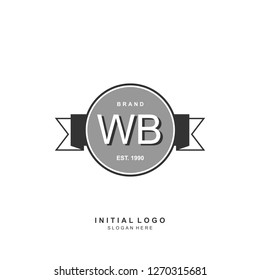 WB Initial logo template vector